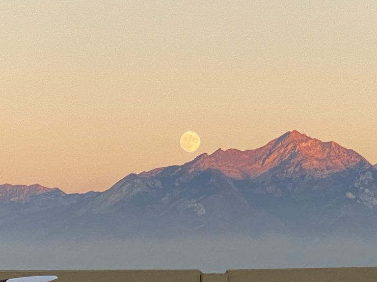 Utah Sunset Moom Rising by Jason Hewlett on iPhone