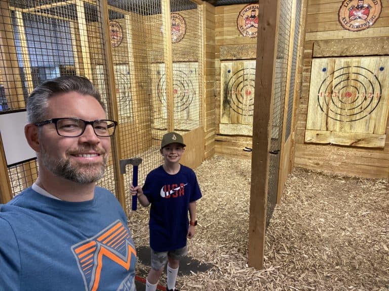 Royal and Daddy Axe Throwing May 2022