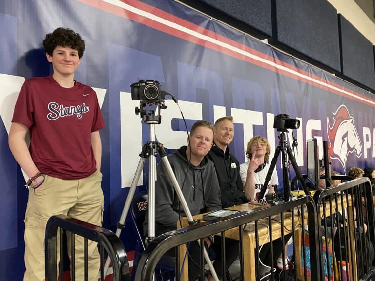 Herriman High School Basketball Broadcast Team