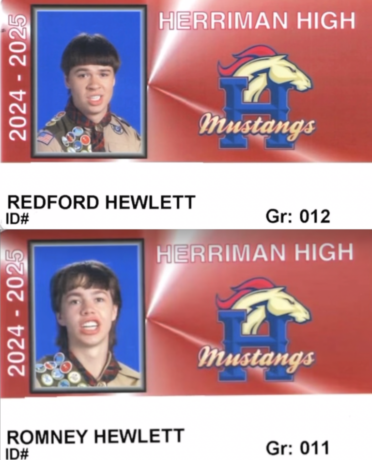 Redford & Romney Hewlett Yearbook Photos